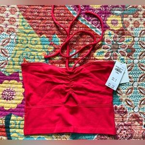 Women red Hollister Halter top size XS NWT